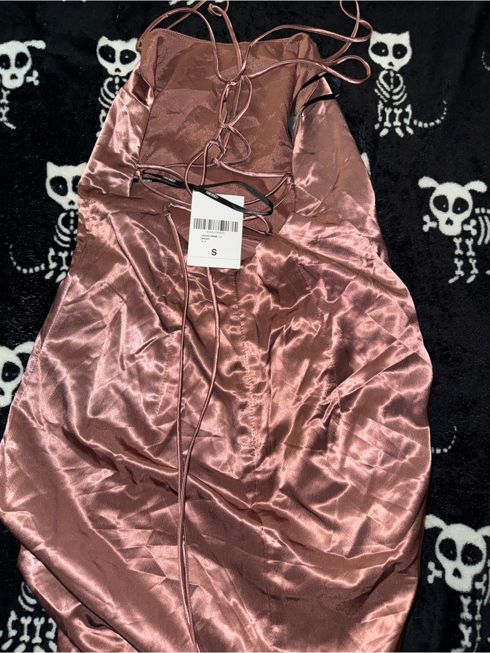 Forever 21 Satin Cowl Midi Dress in Brown - Picture 4 of 11